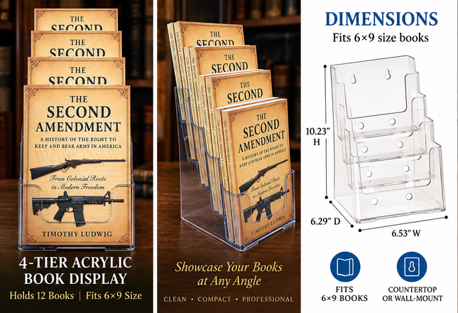 4-Tier Countertop Book Seller Display Kit