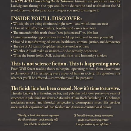Replaced: Surviving the AI Takeover - Paperback