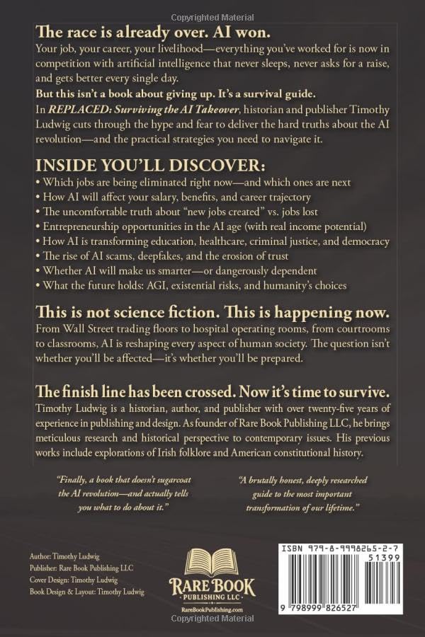 Replaced: Surviving the AI Takeover - Paperback
